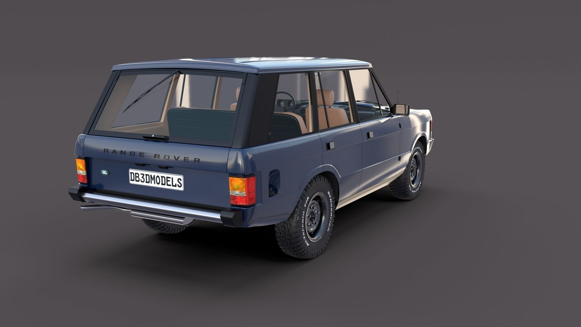Range Rover Classic with interior v3 3D model_7