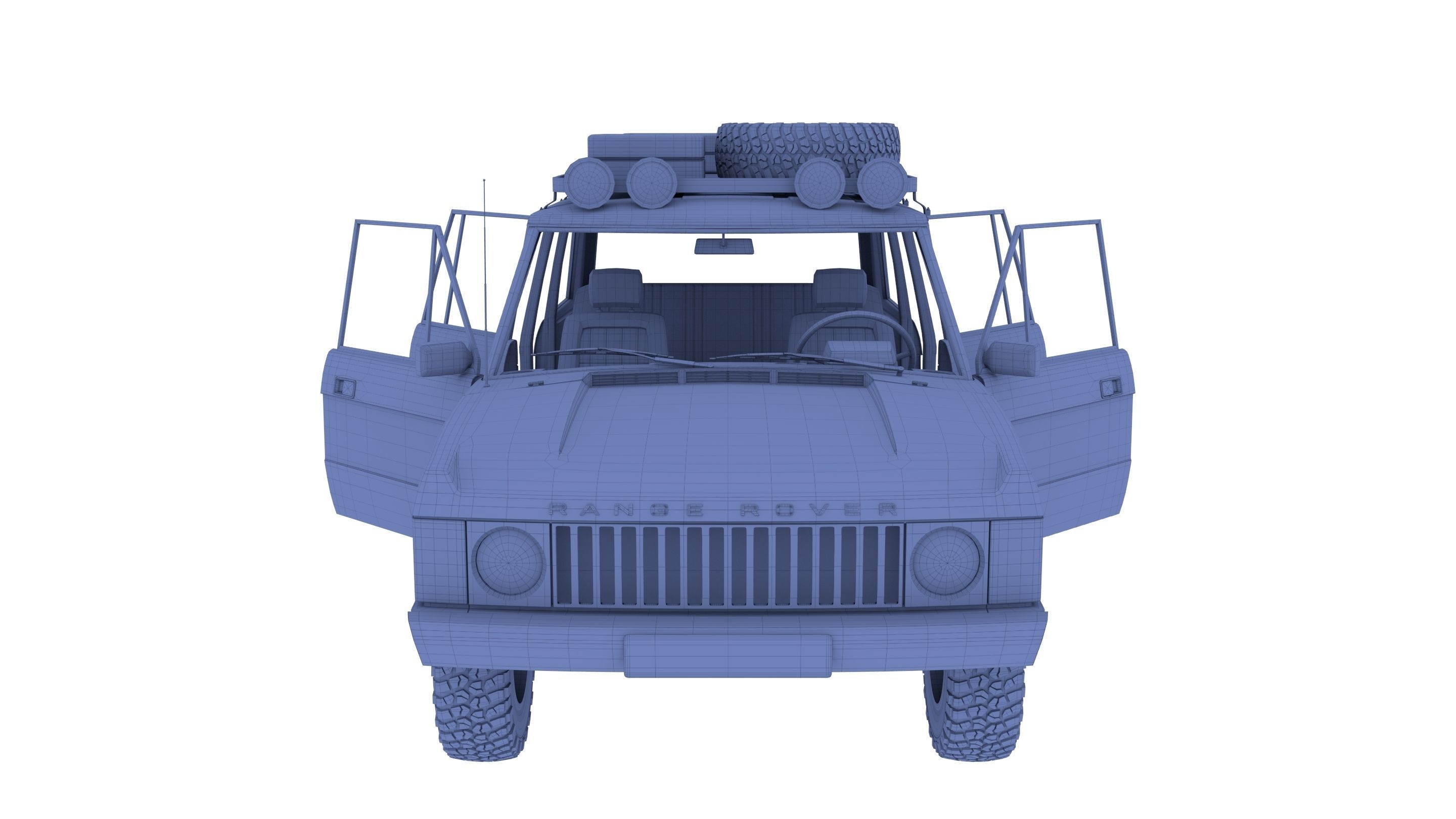 Range Rover Classic with interior v3 3D model_26