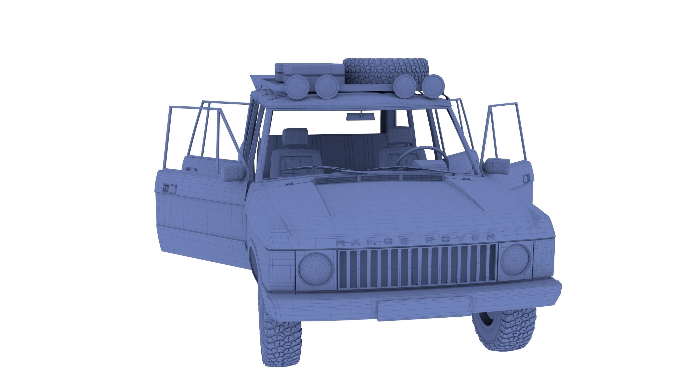 Range Rover Classic with interior v3 3D model_33