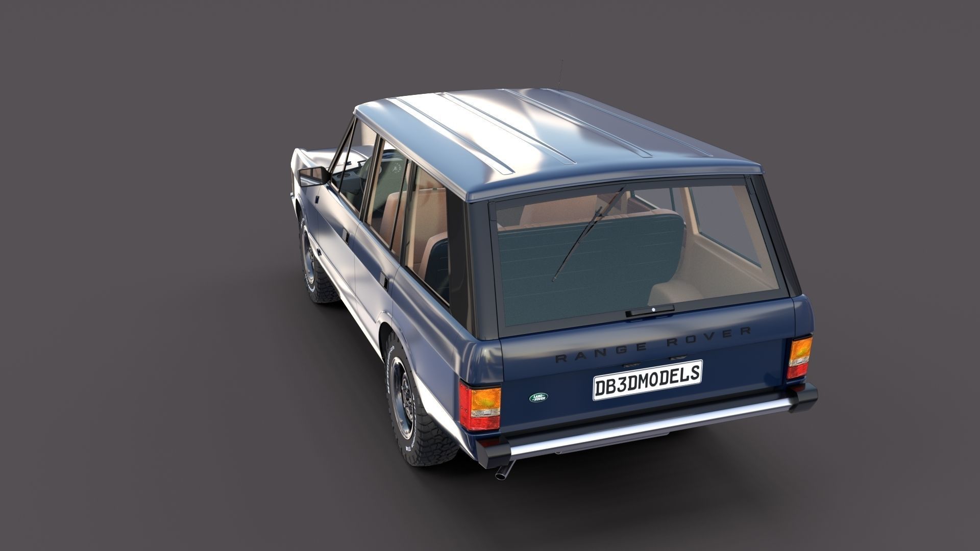 Range Rover Classic with interior v3 3D model_11