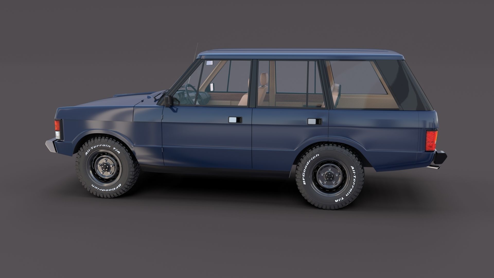 Range Rover Classic with interior v3 3D model_5