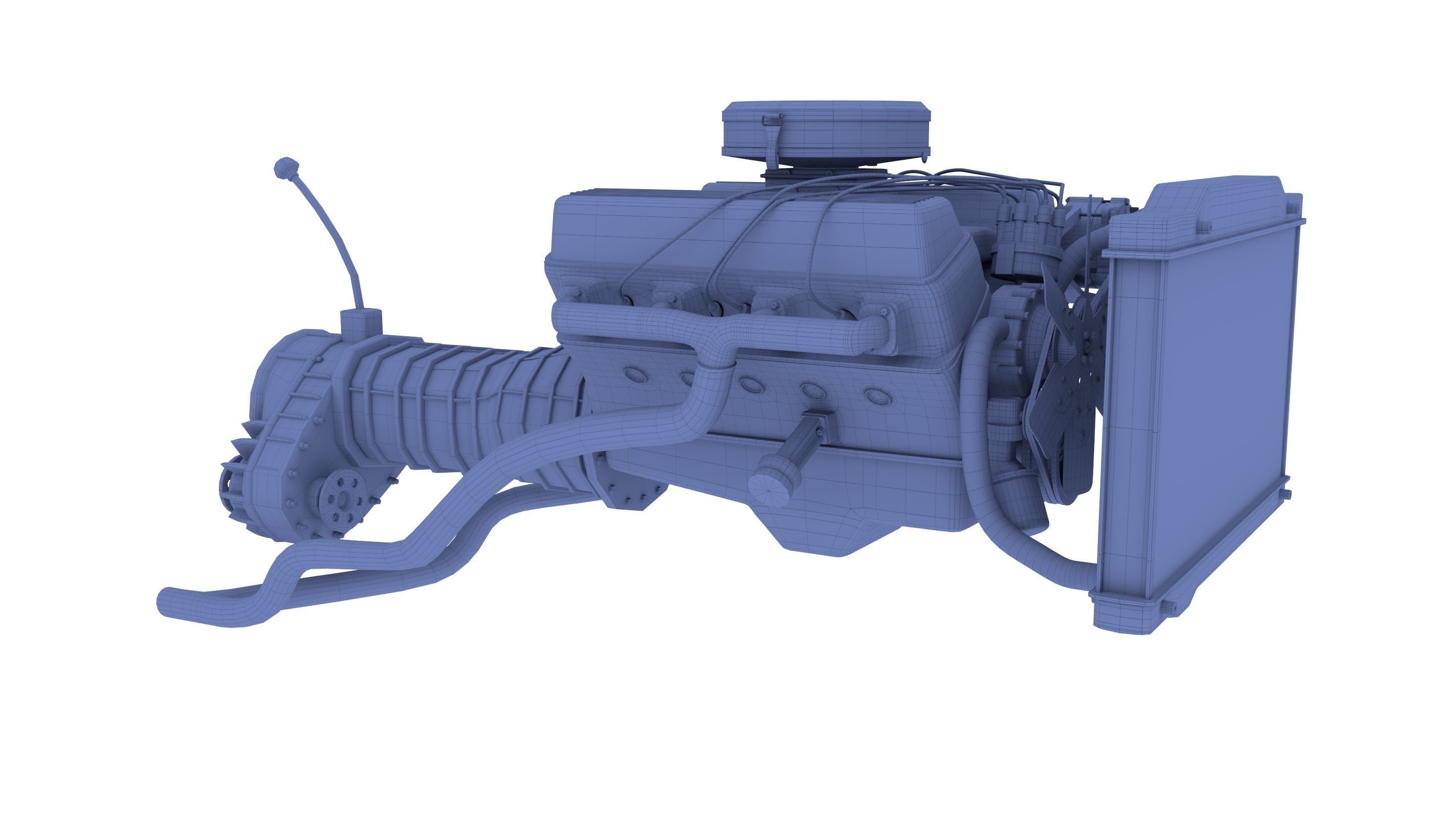 V8 Engine assembly 3D model_15