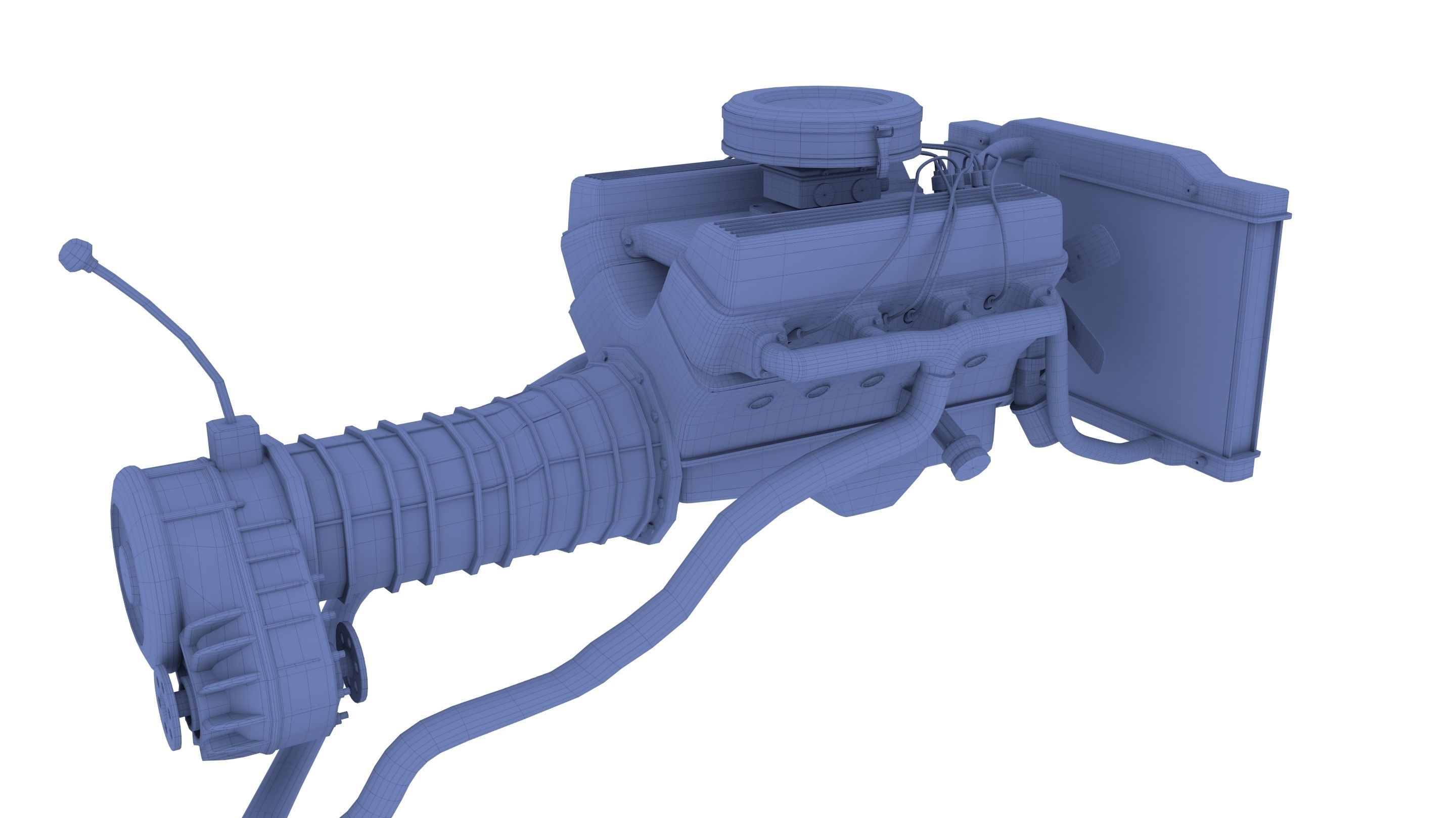 V8 Engine assembly 3D model_19