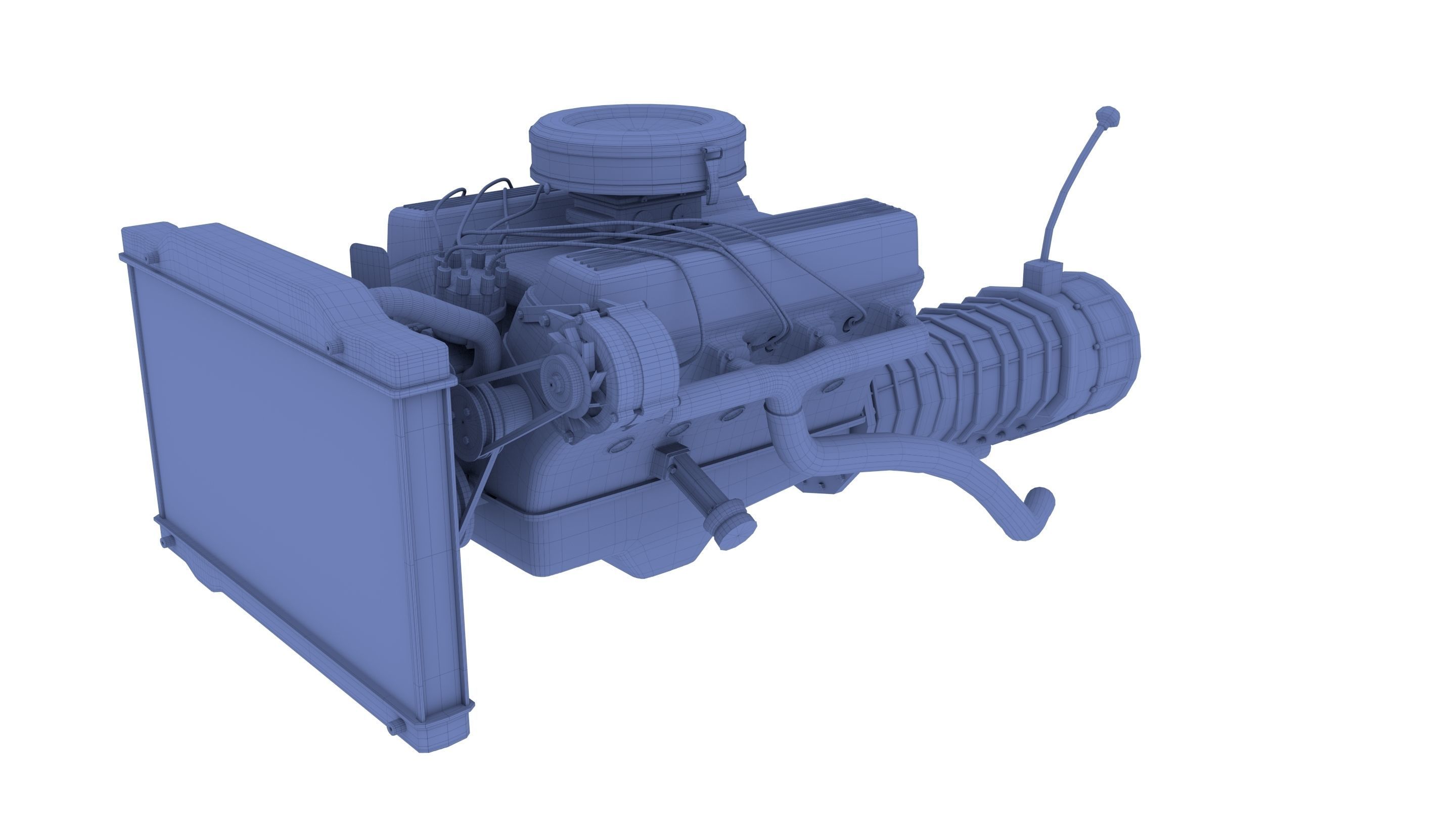 V8 Engine assembly 3D model_20