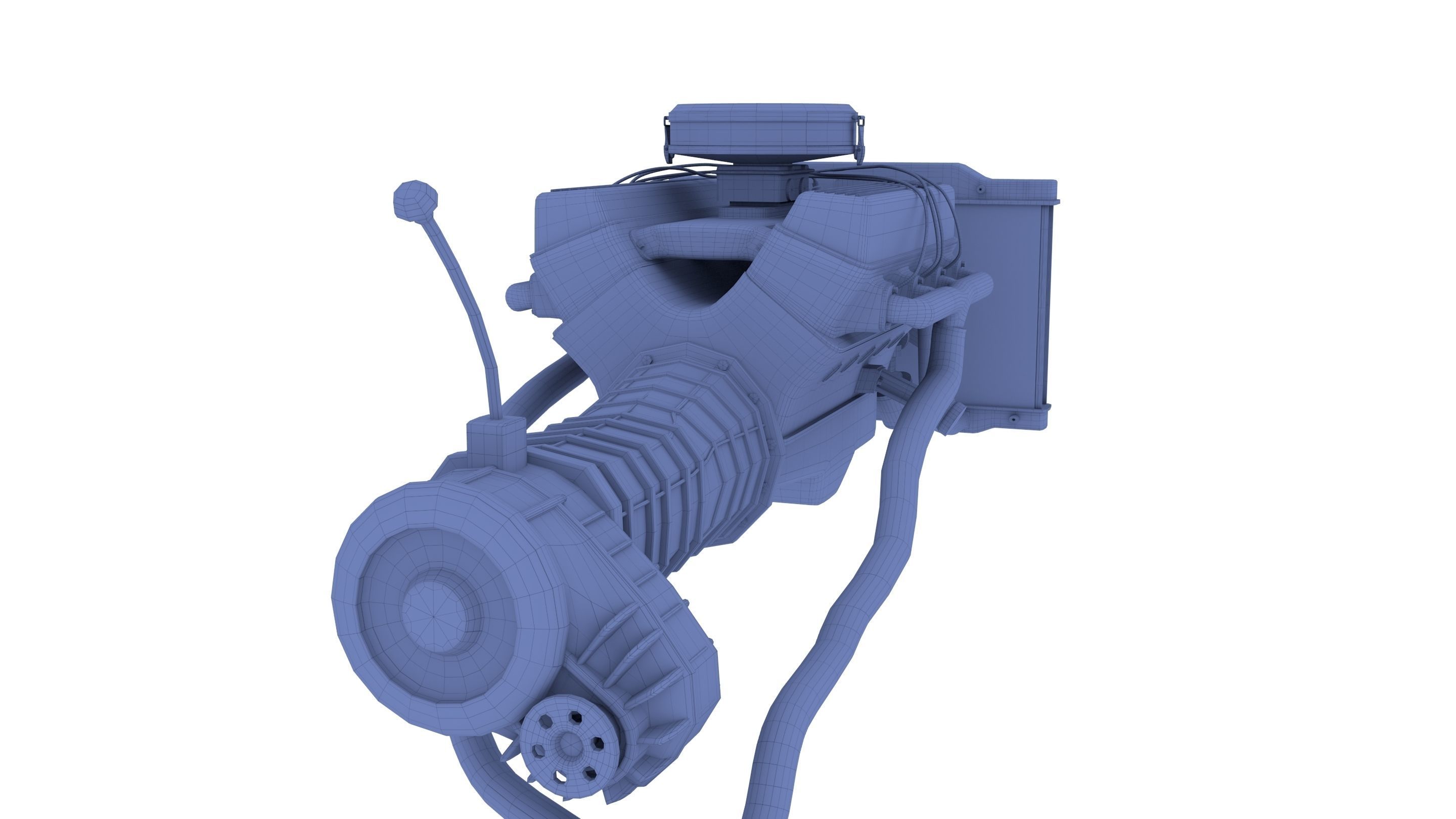 V8 Engine assembly 3D model_13