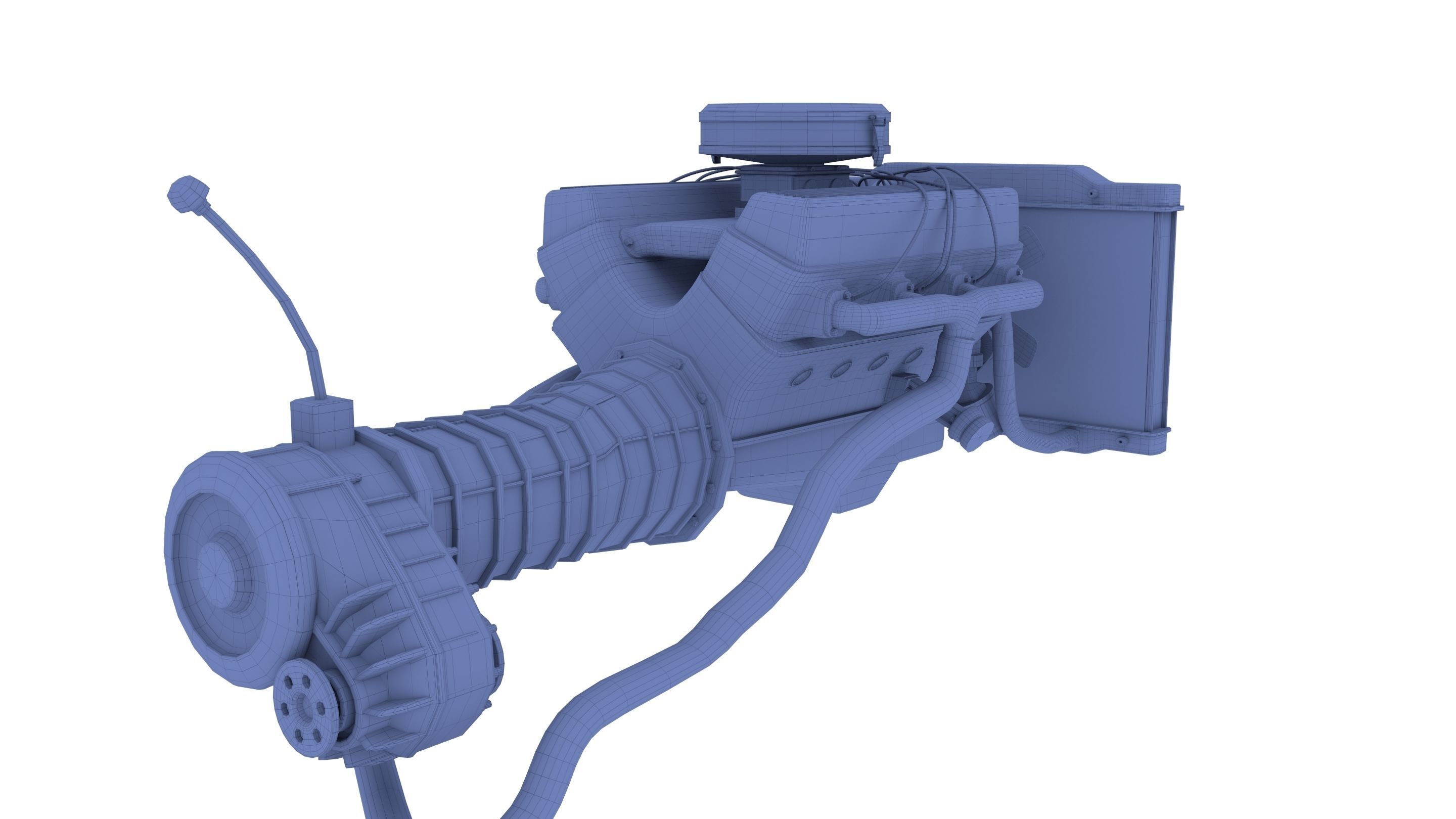 V8 Engine assembly 3D model_14