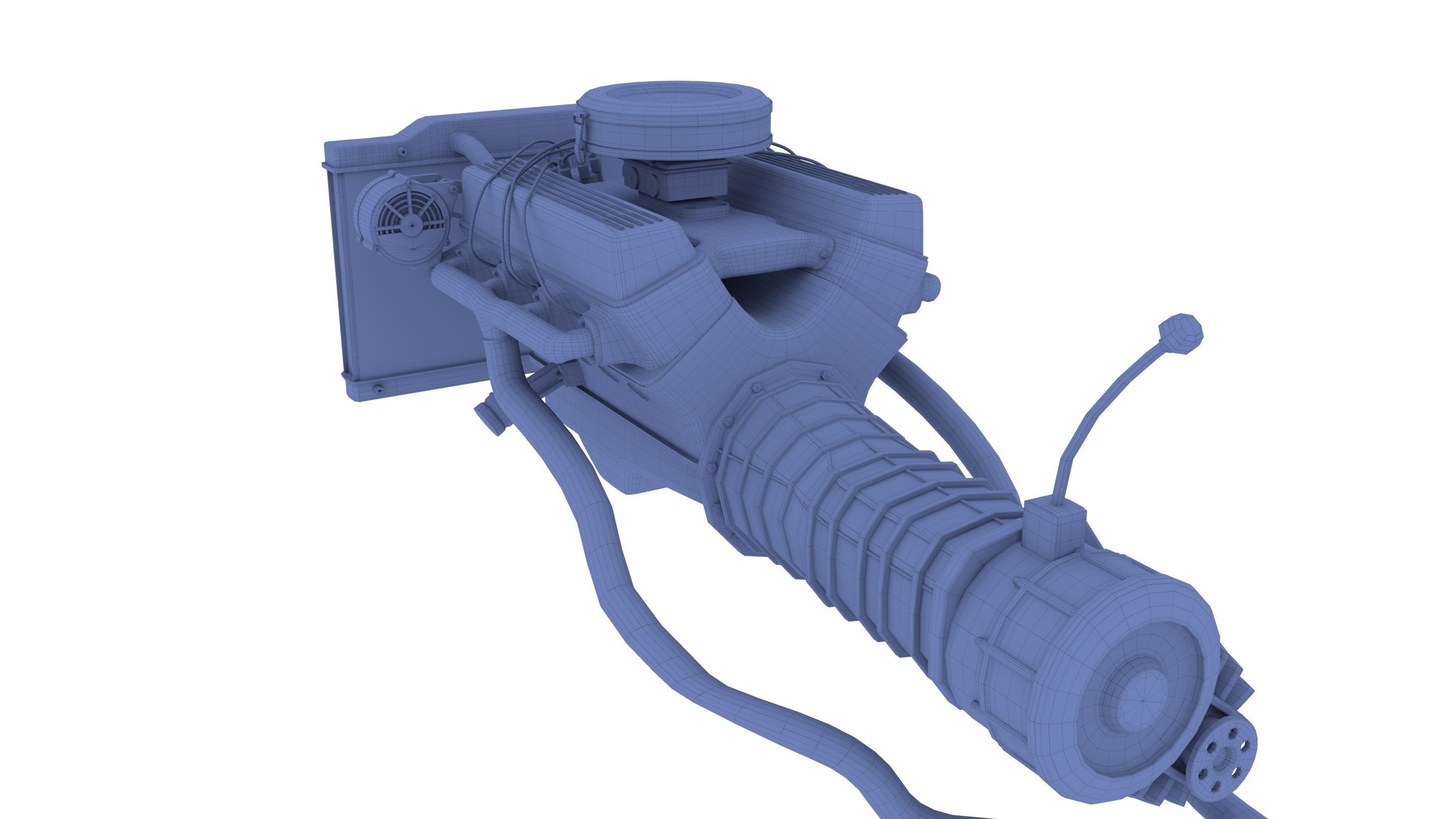 V8 Engine assembly 3D model_18