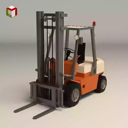 Low Poly Forklift 01 Low-poly 3D model