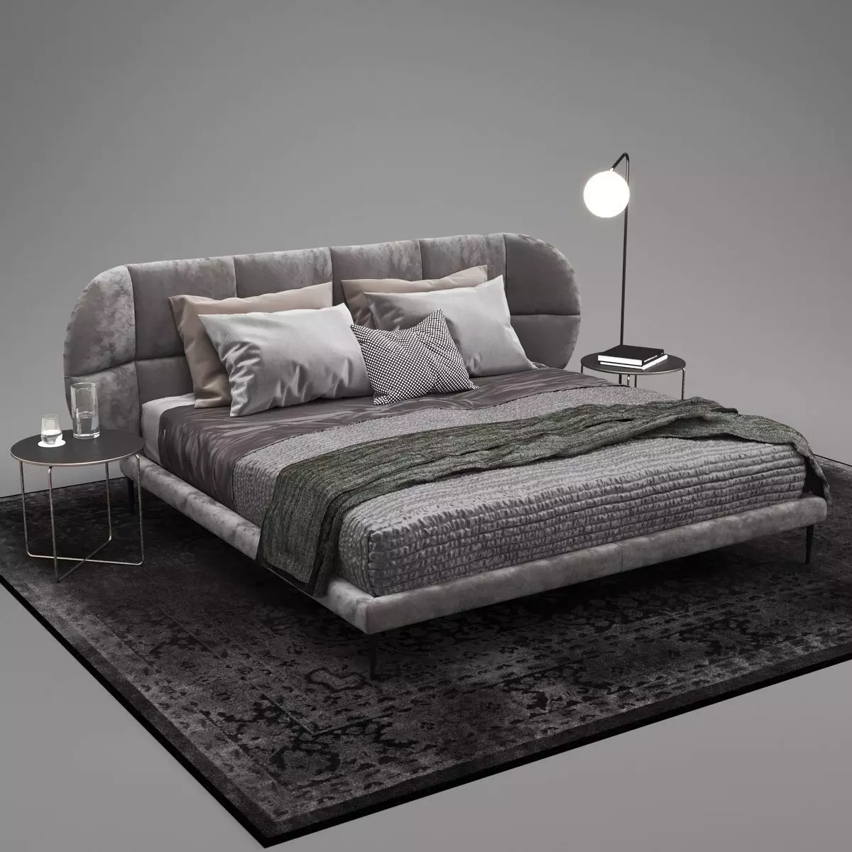 Boconcept Oxford bed 3D model_0