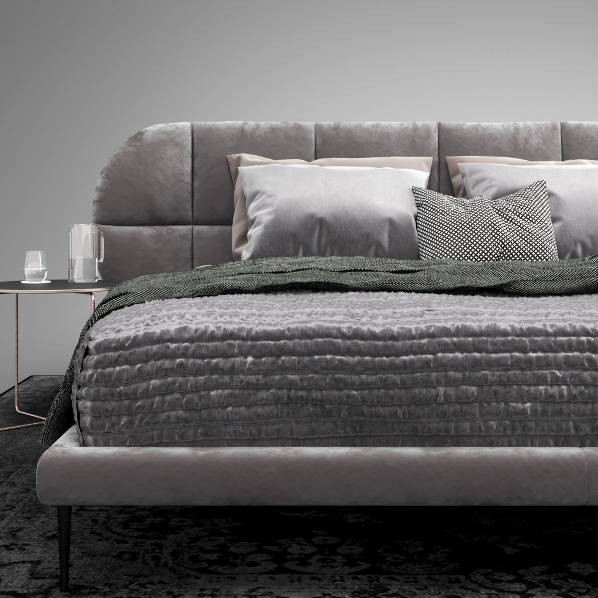 Boconcept Oxford bed 3D model_2