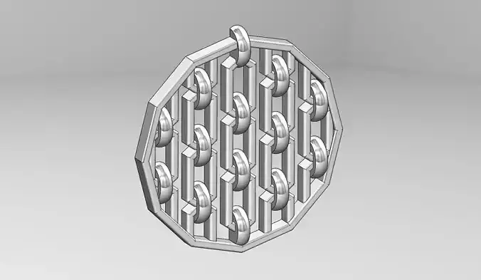Chain motif pendant Free 3D print model