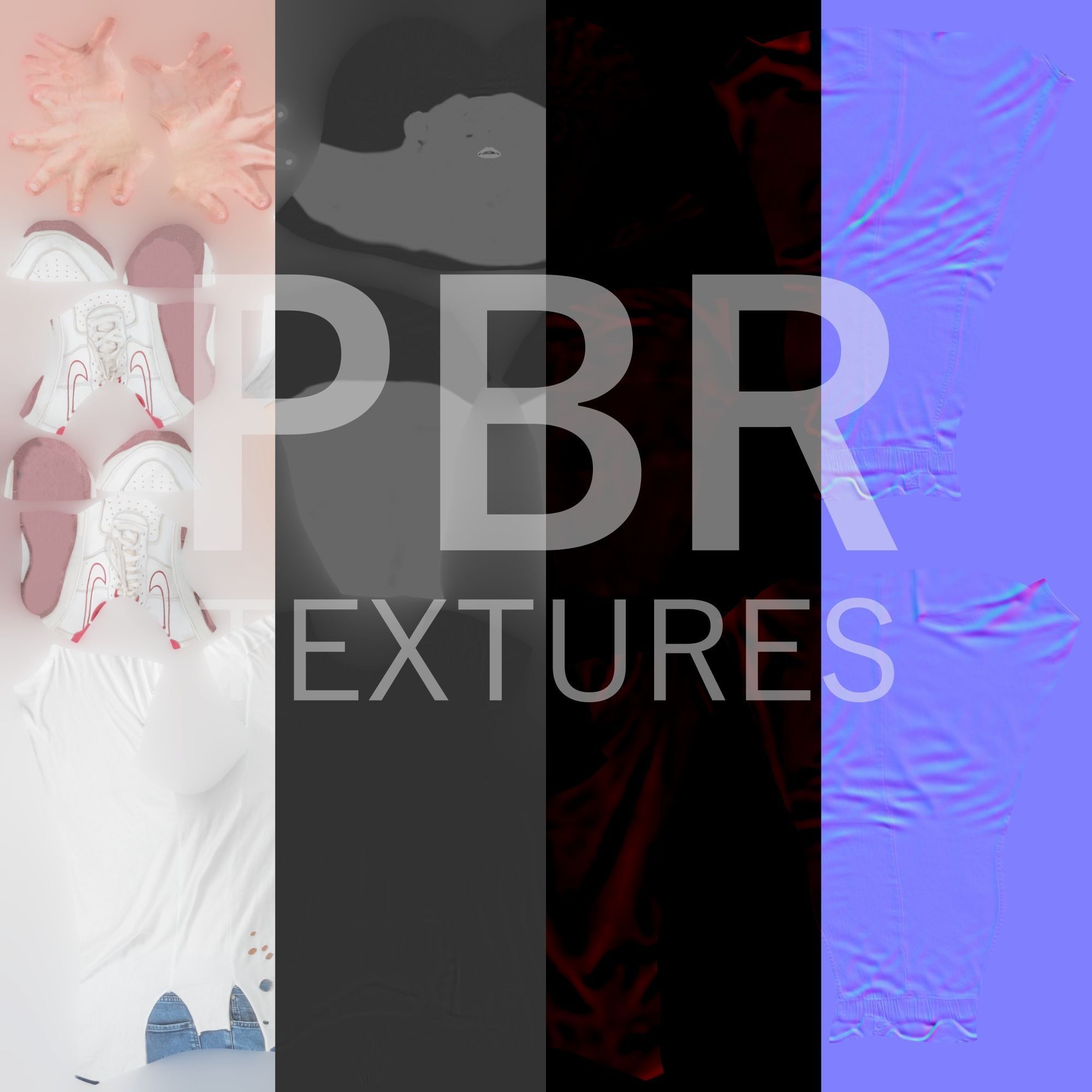 Charming man in A-pose 60 Low-poly 3D model_8