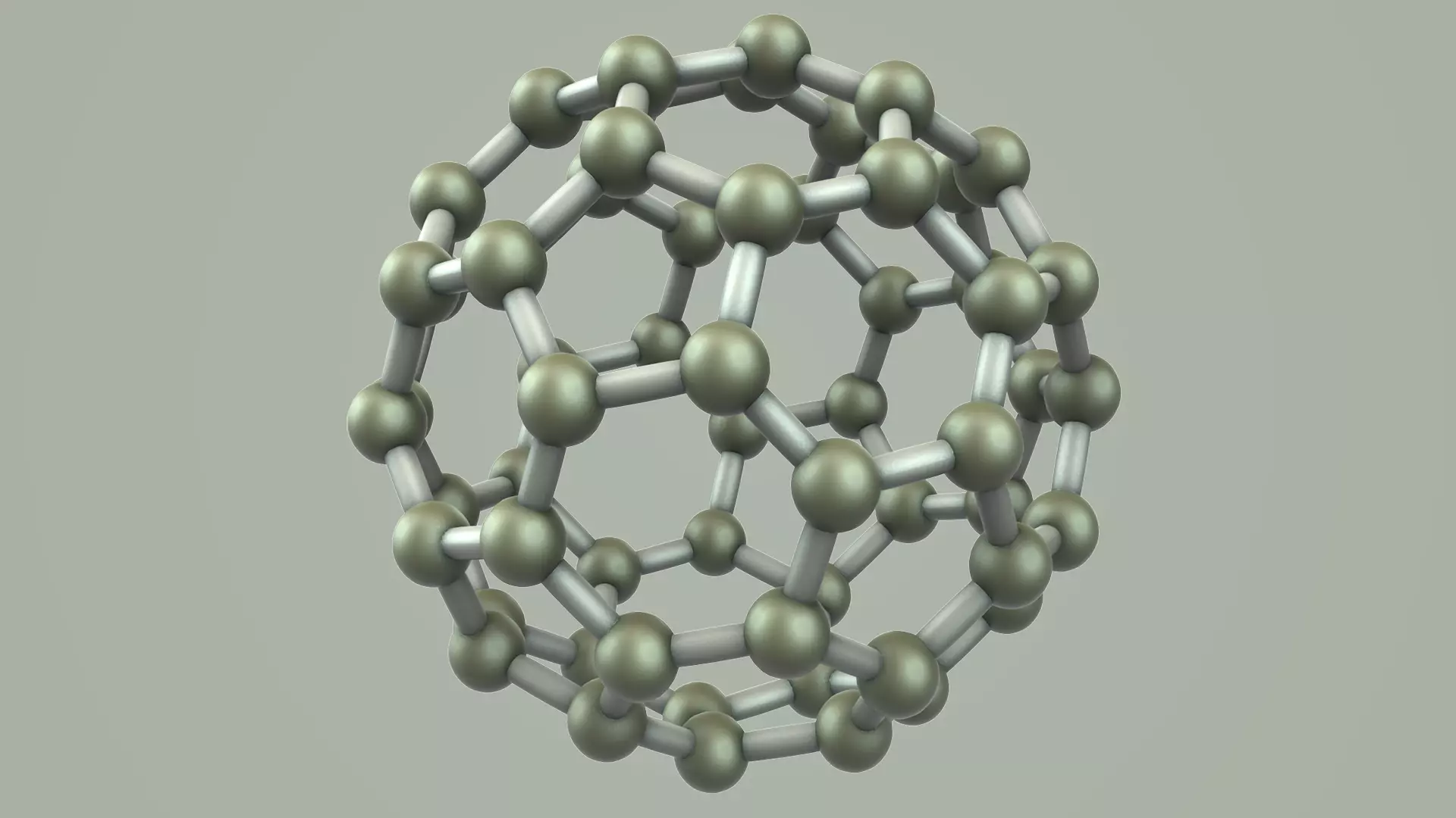 Carbon Structure Fullerene 3D model_0