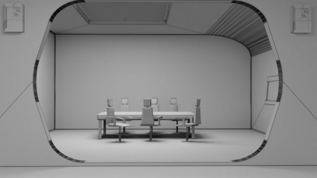 Space ship Interior 3D model_7