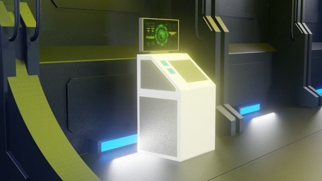 Space ship Interior 3D model_26