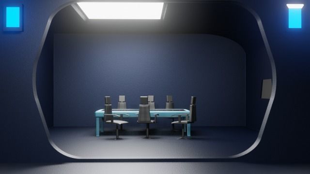 Space ship Interior 3D model_6