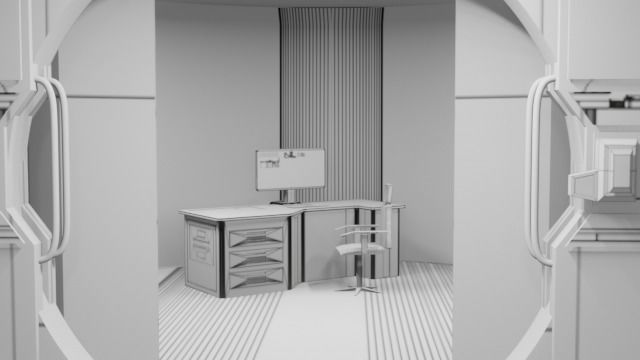 Space ship Interior 3D model_3