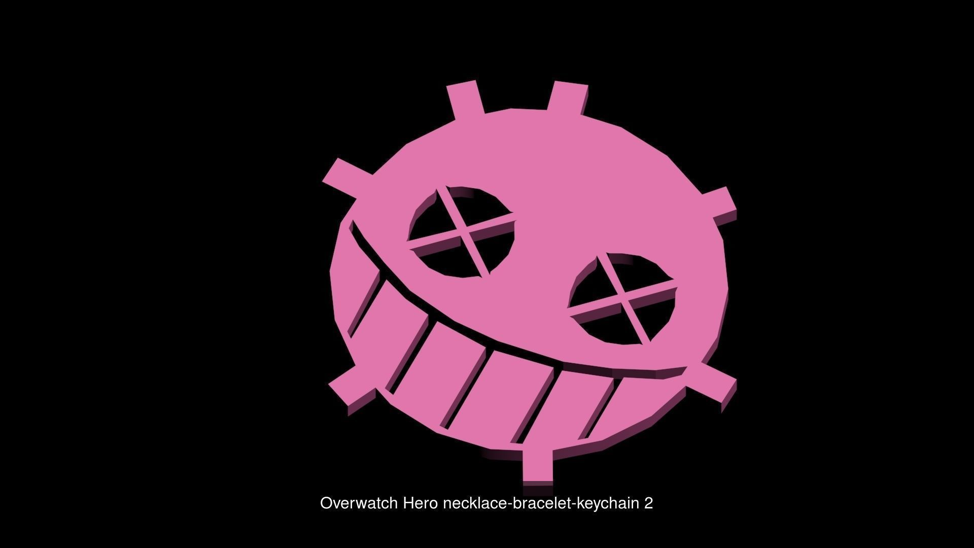 Overwatch bracelet keychain necklace printable 3D Model Collection_3