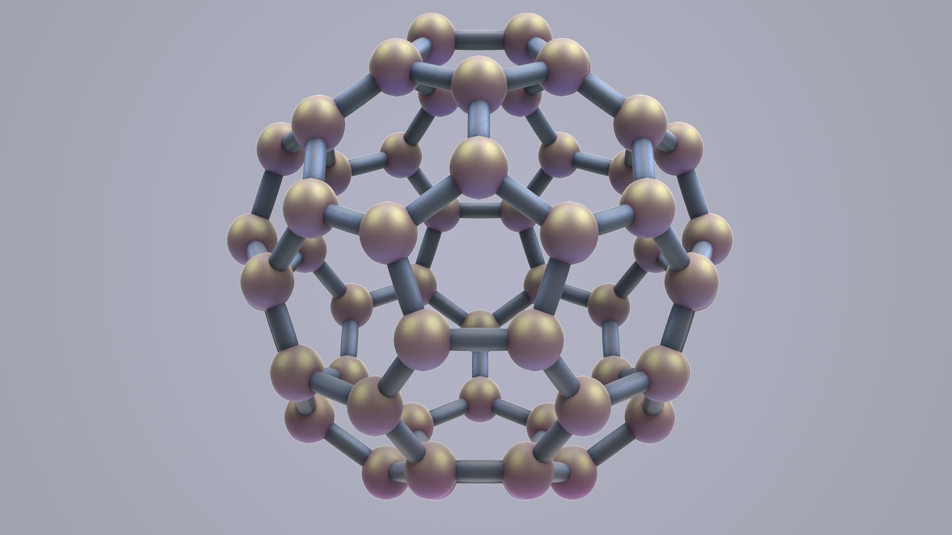 Carbon Structure Fullerene  3D model_3