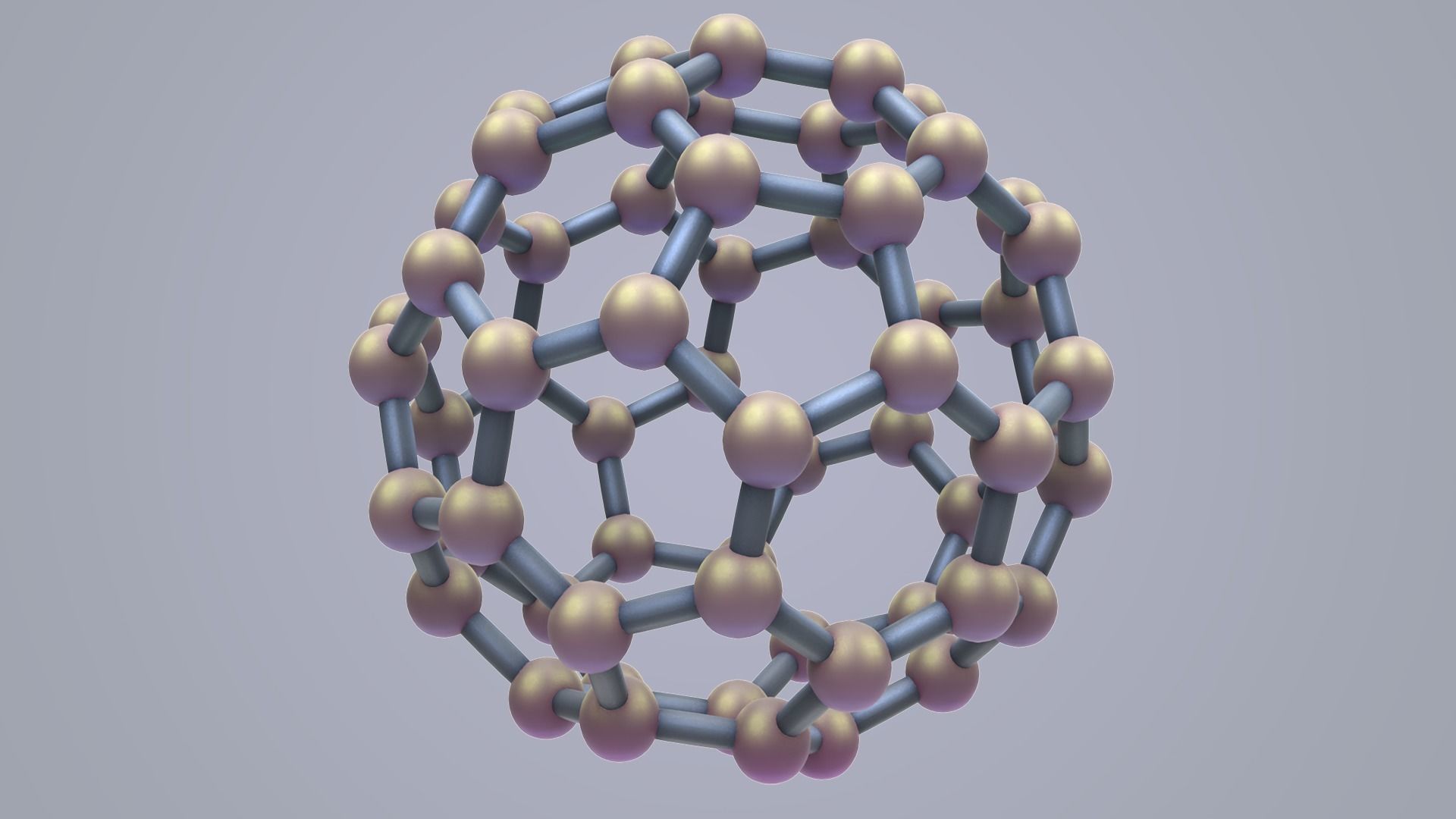Carbon Structure Fullerene  3D model_4