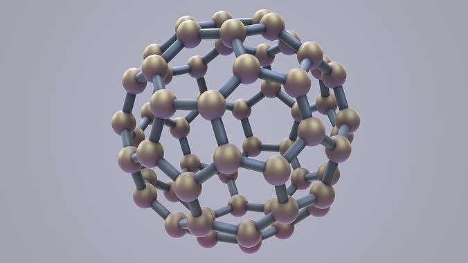 Carbon Structure Fullerene  3D model