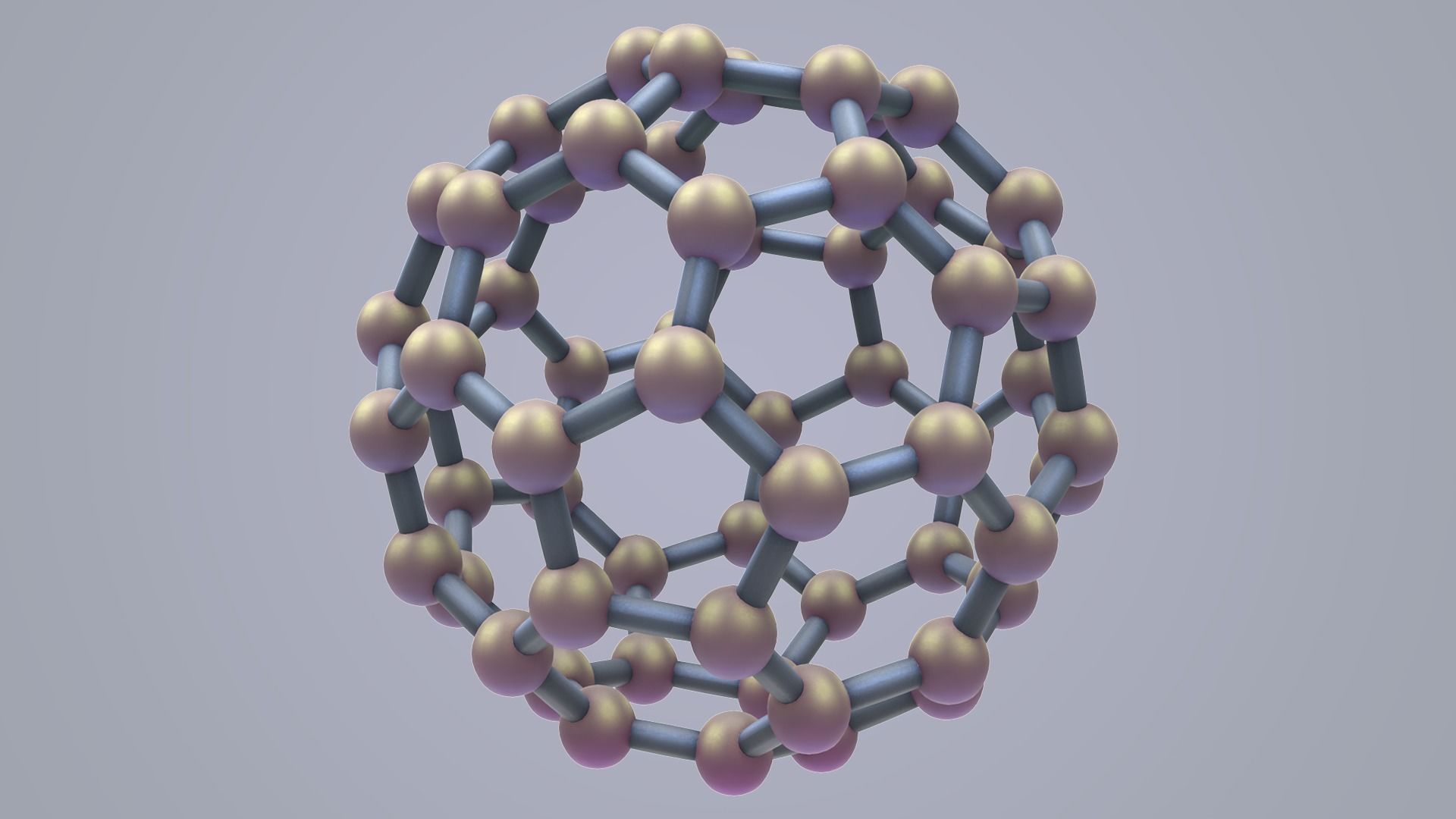 Carbon Structure Fullerene  3D model_5