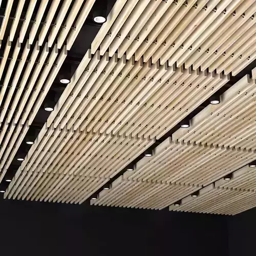 Wooden ceiling 6 3D model