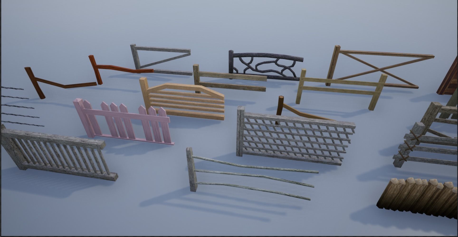 Wooden Fence Collection  _2