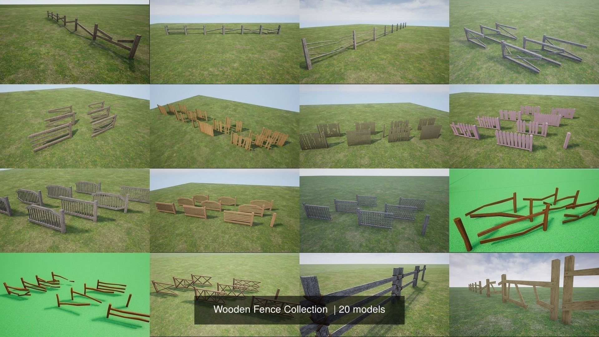 Wooden Fence Collection  _13