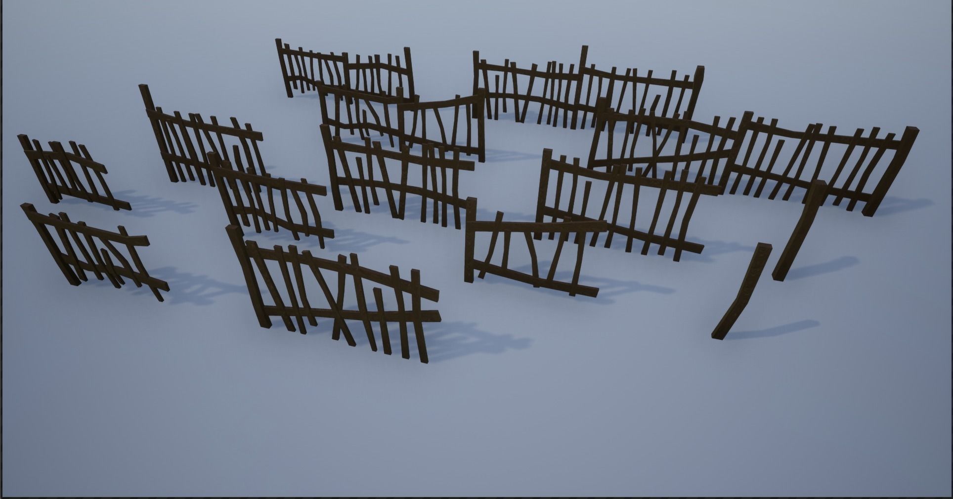 Wooden Fence Collection  _41