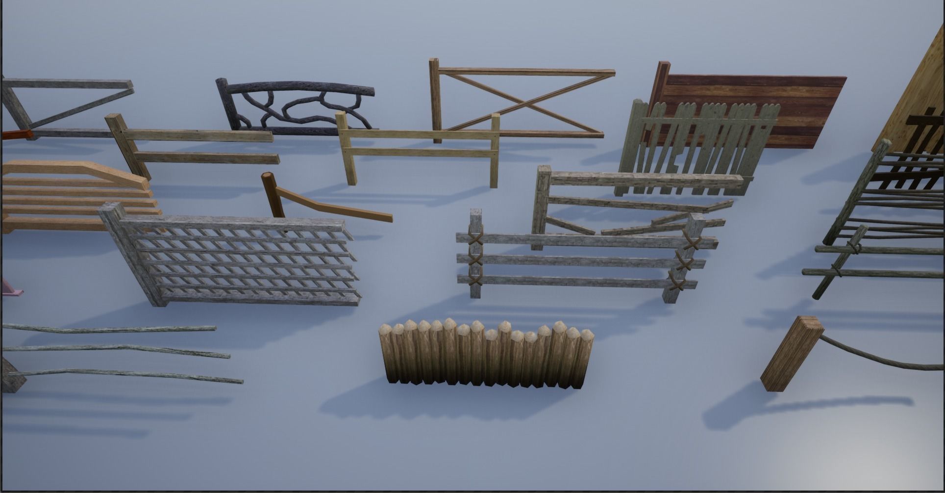 Wooden Fence Collection  _3