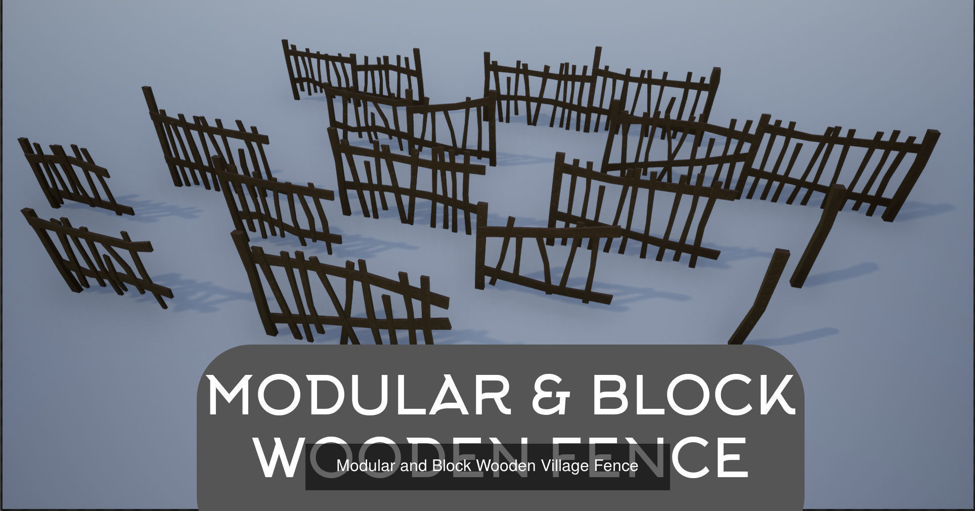 Wooden Fence Collection  _8