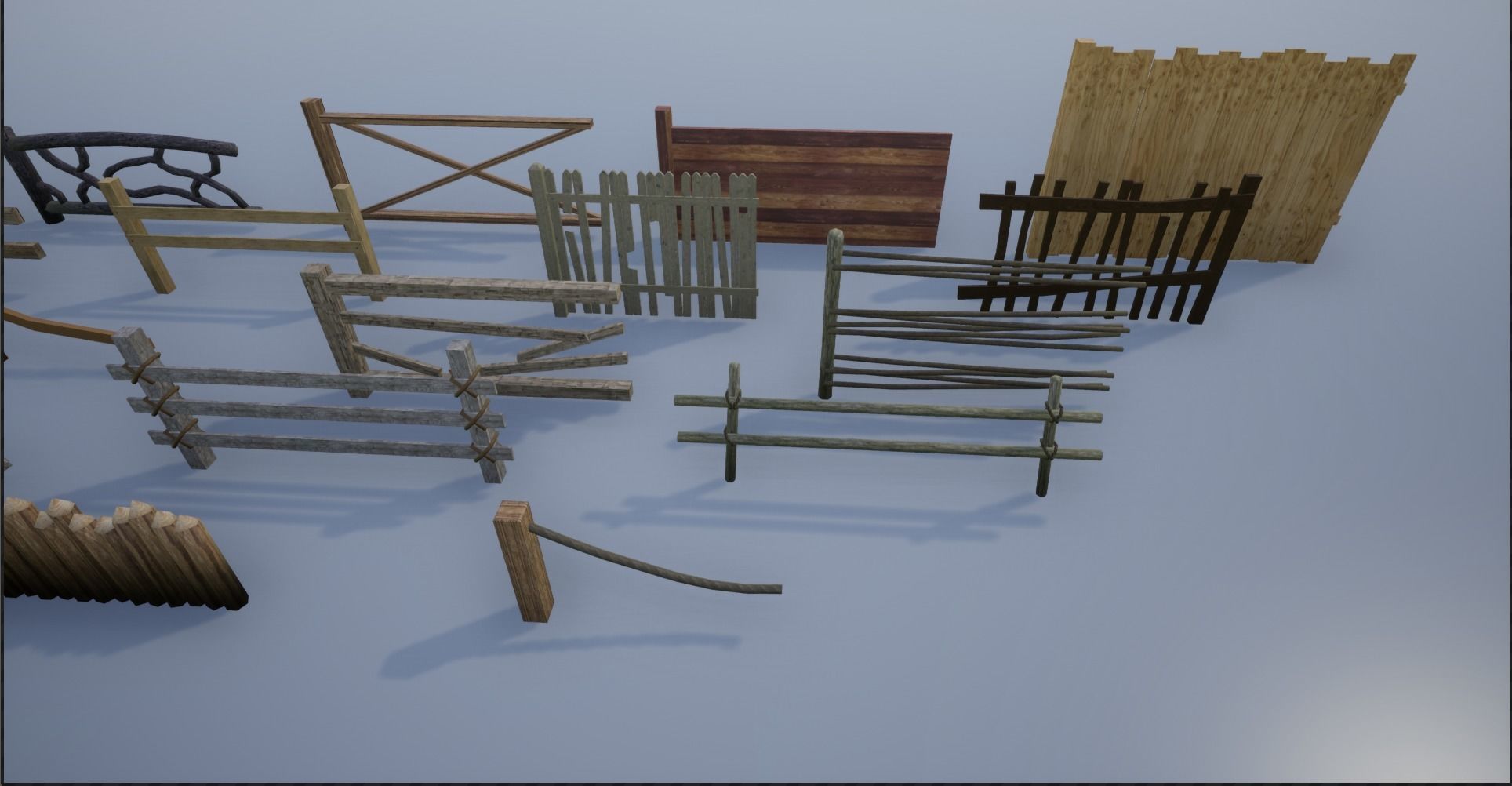 Wooden Fence Collection  _4