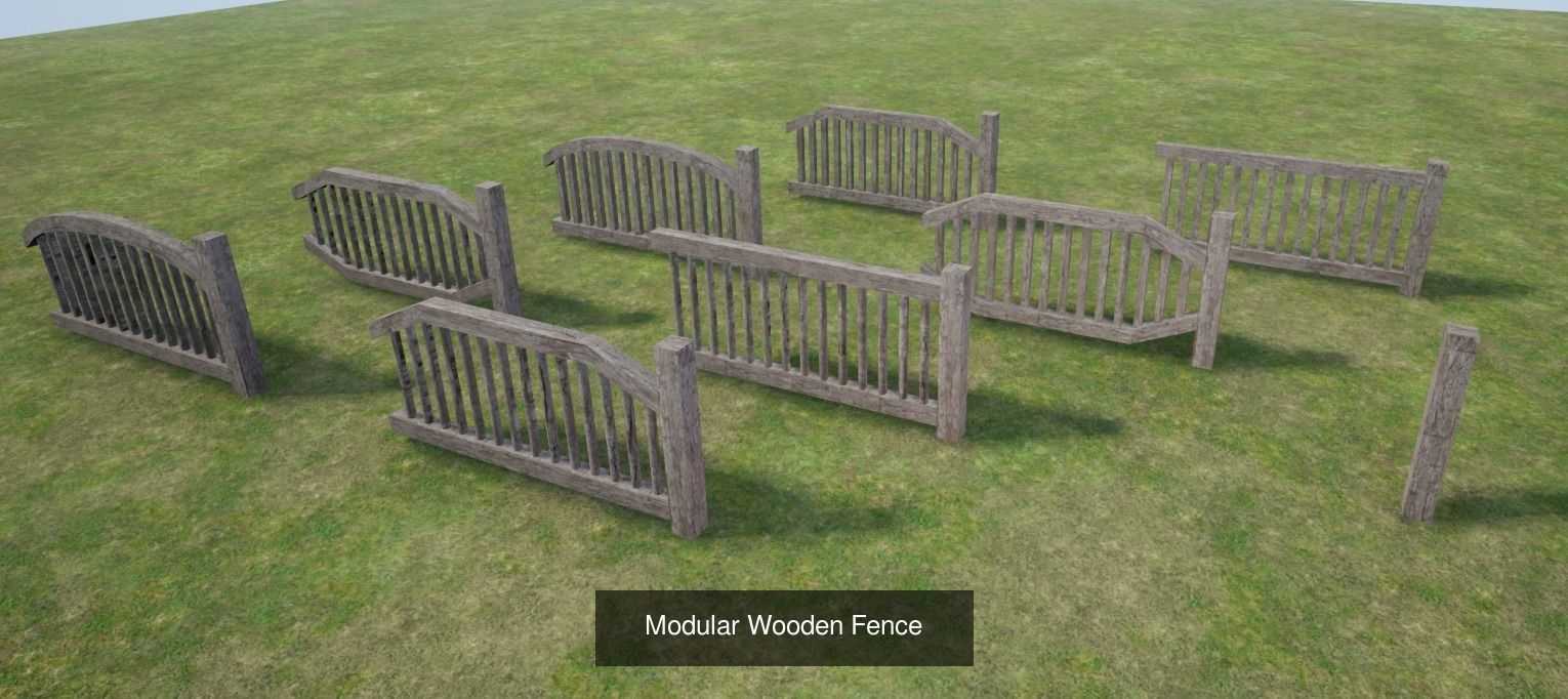 Wooden Fence Collection  _25
