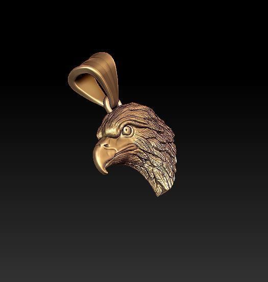 Eagle pendant 3D print model_2