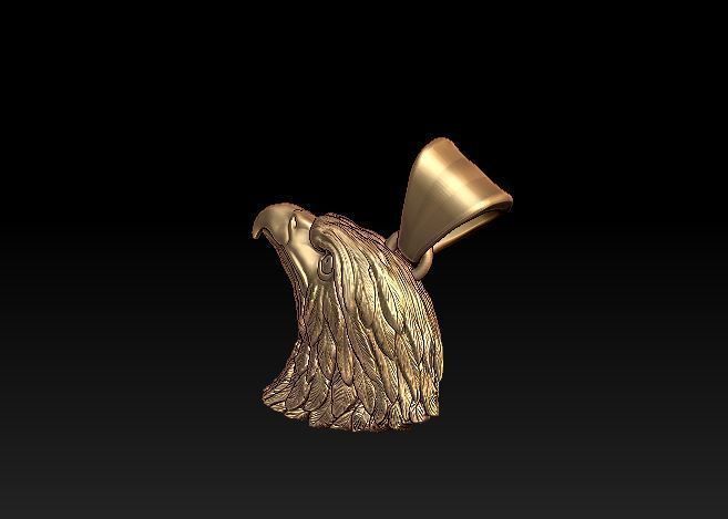 Eagle pendant 3D print model_1