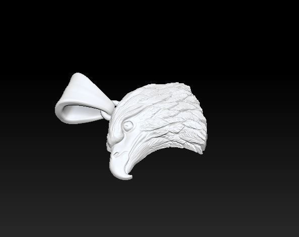 Eagle pendant 3D print model_3