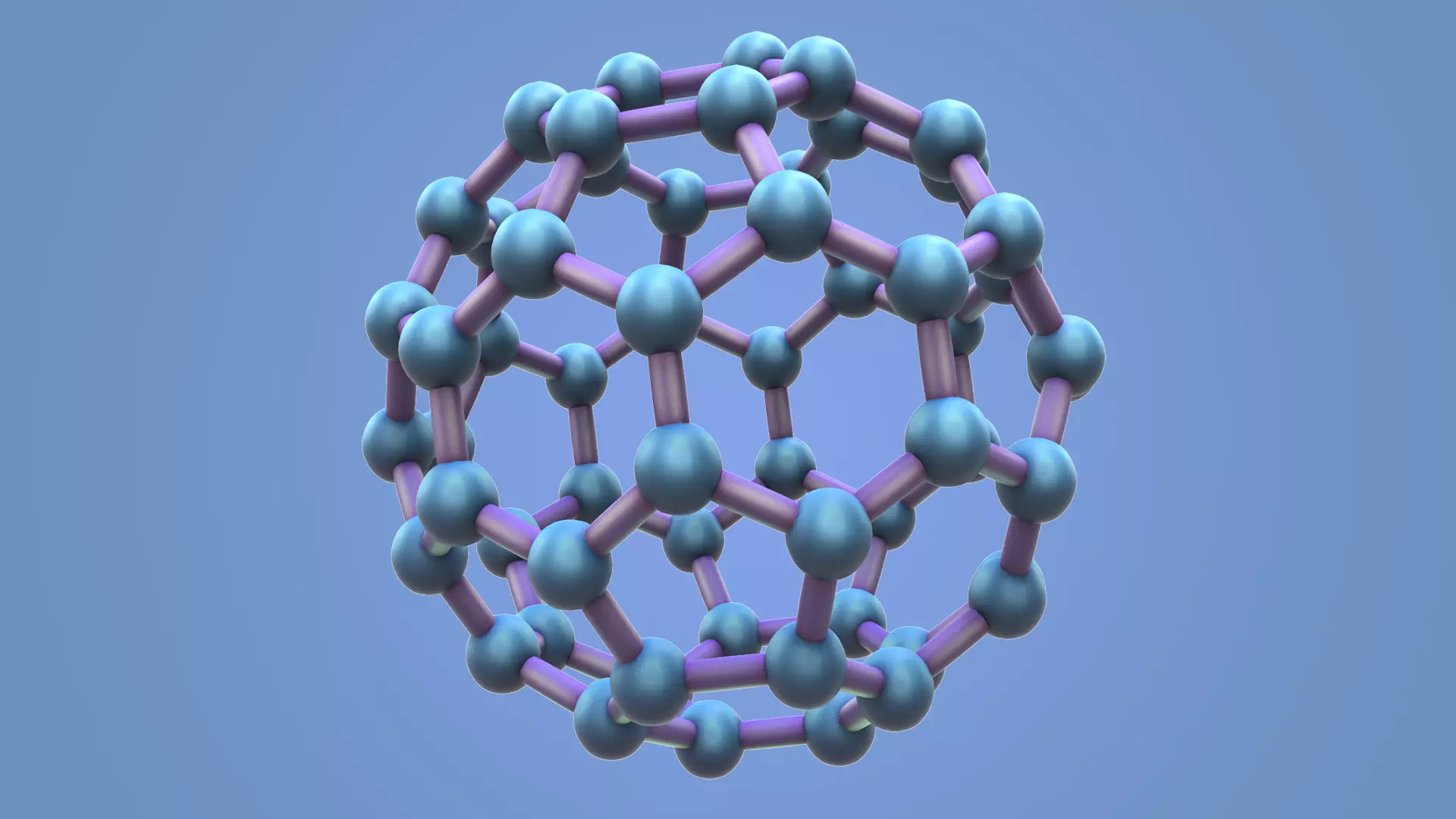 Carbon Structure Fullerene 3D model_0
