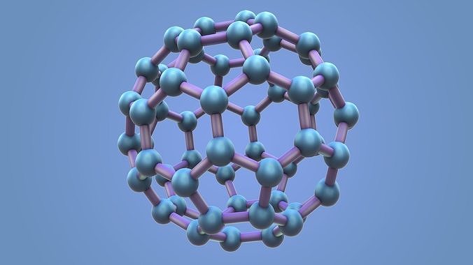 Carbon Structure Fullerene 3D model