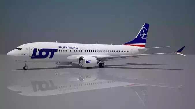 Lot polish Boeing 737 Max 8 Aircraft