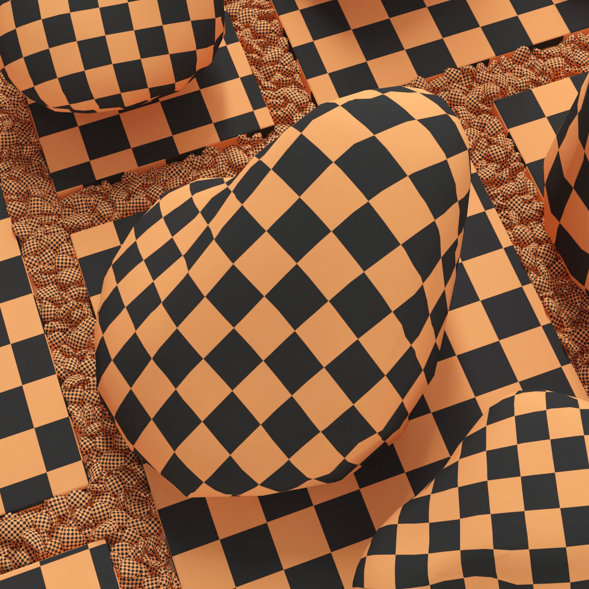 Flowerbed  street decor  square 3D model_20