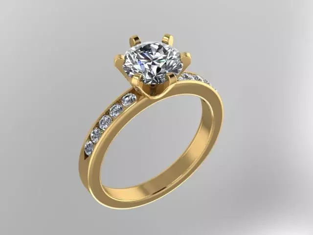 Printable model Diamond ring  3D print model_0