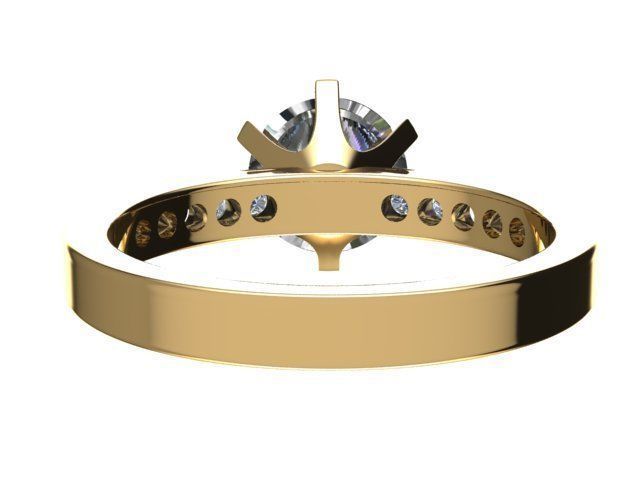 Printable model Diamond ring  3D print model_5