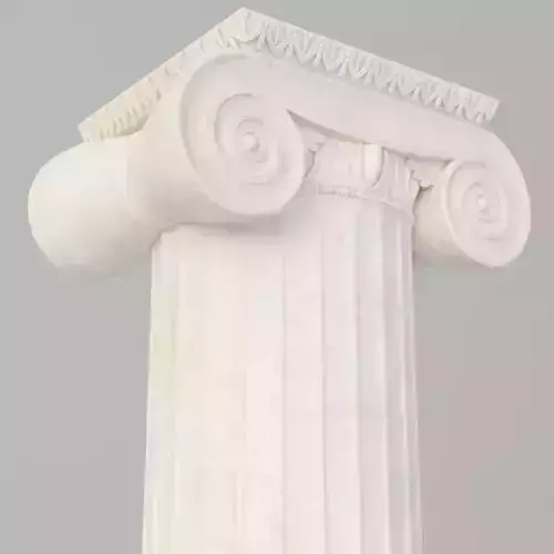Ionic column and capital 3D model