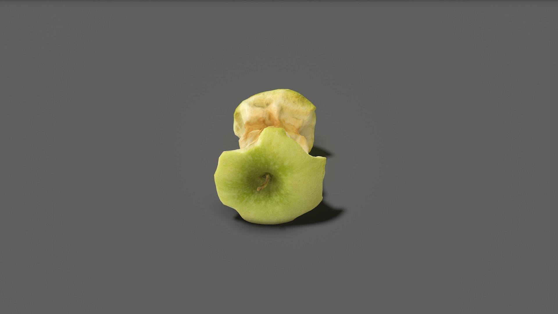 Apple Stub Low-poly 3D model_5
