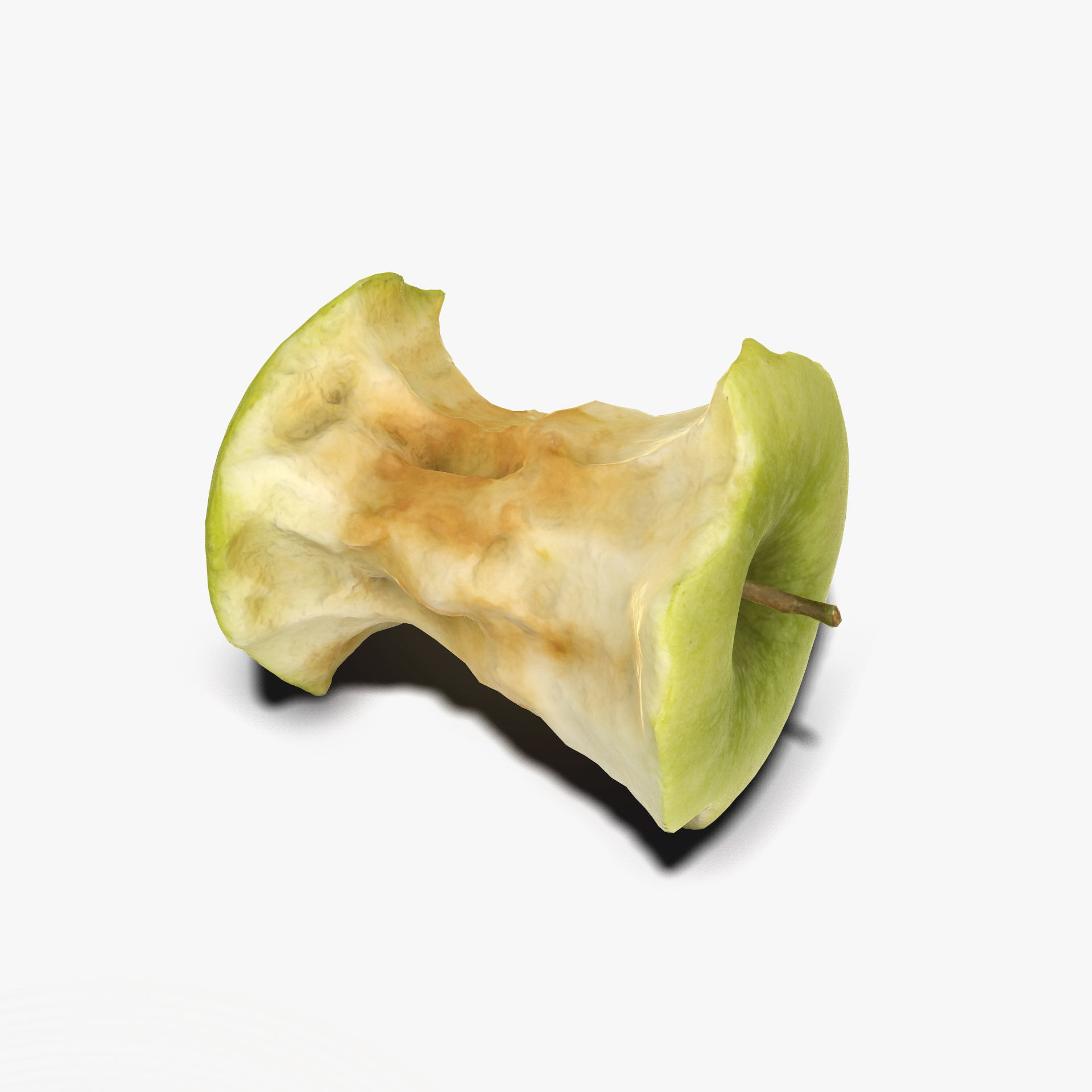 Apple Stub Low-poly 3D model_1