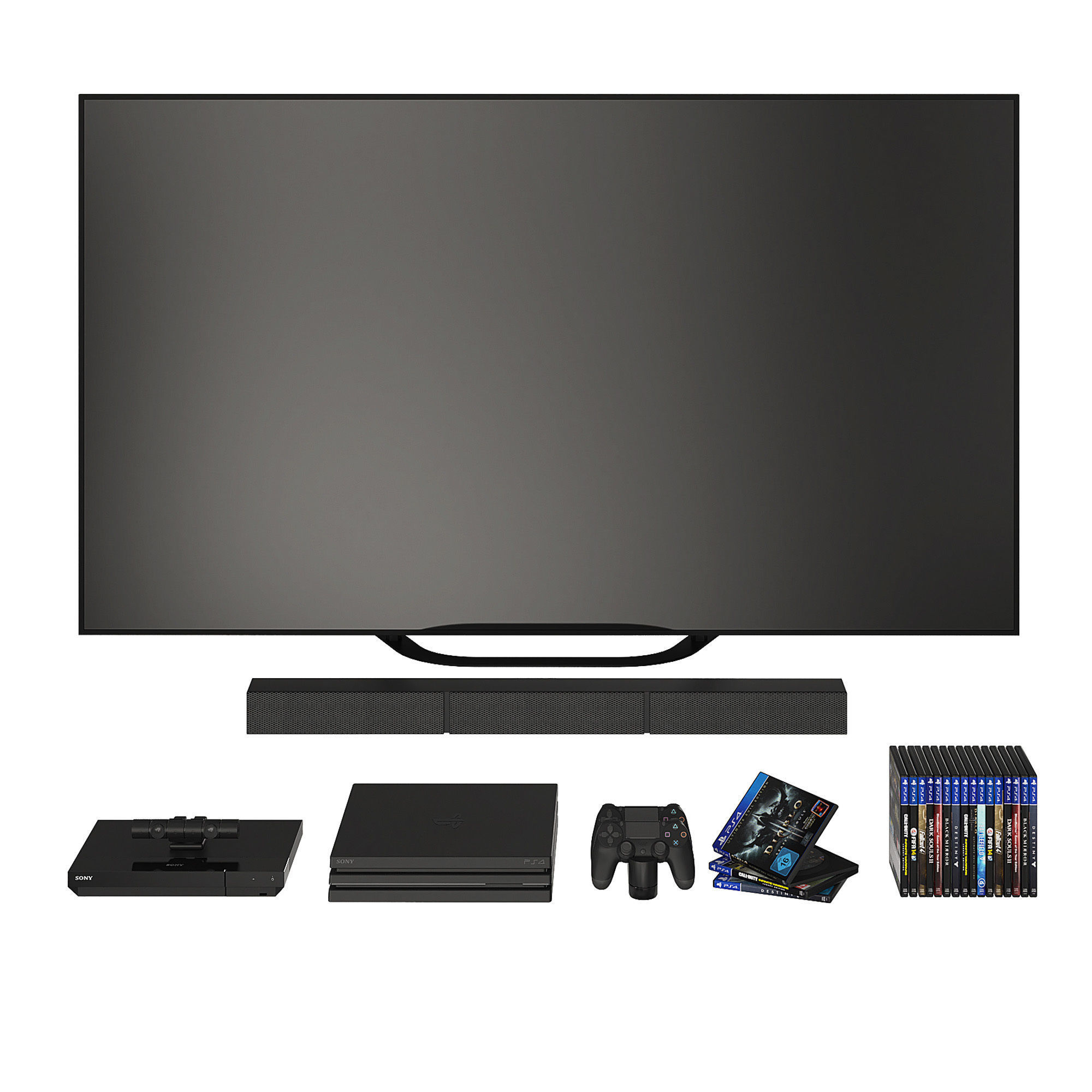 Sony TV system 3D model_2