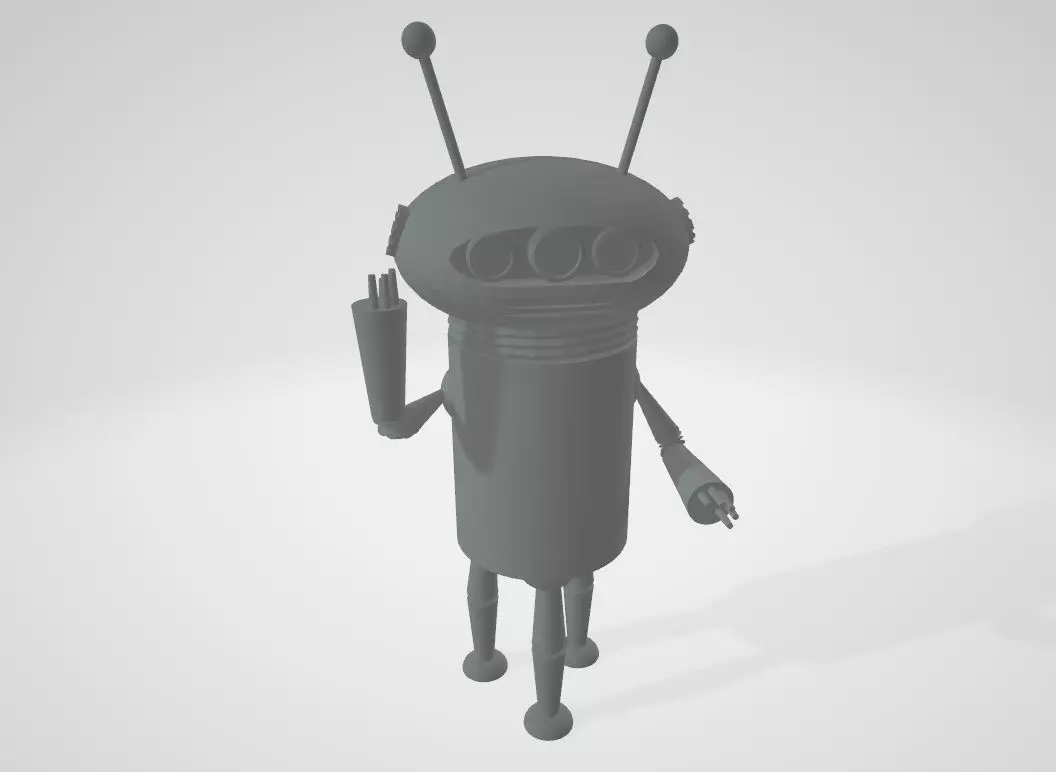 Mikrobi - Hungarian Cartoon Robot 3D print model