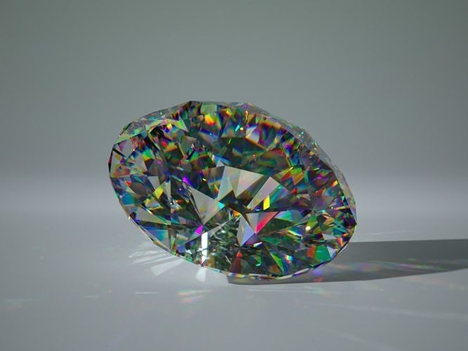 Diamond oval Free 3D print model