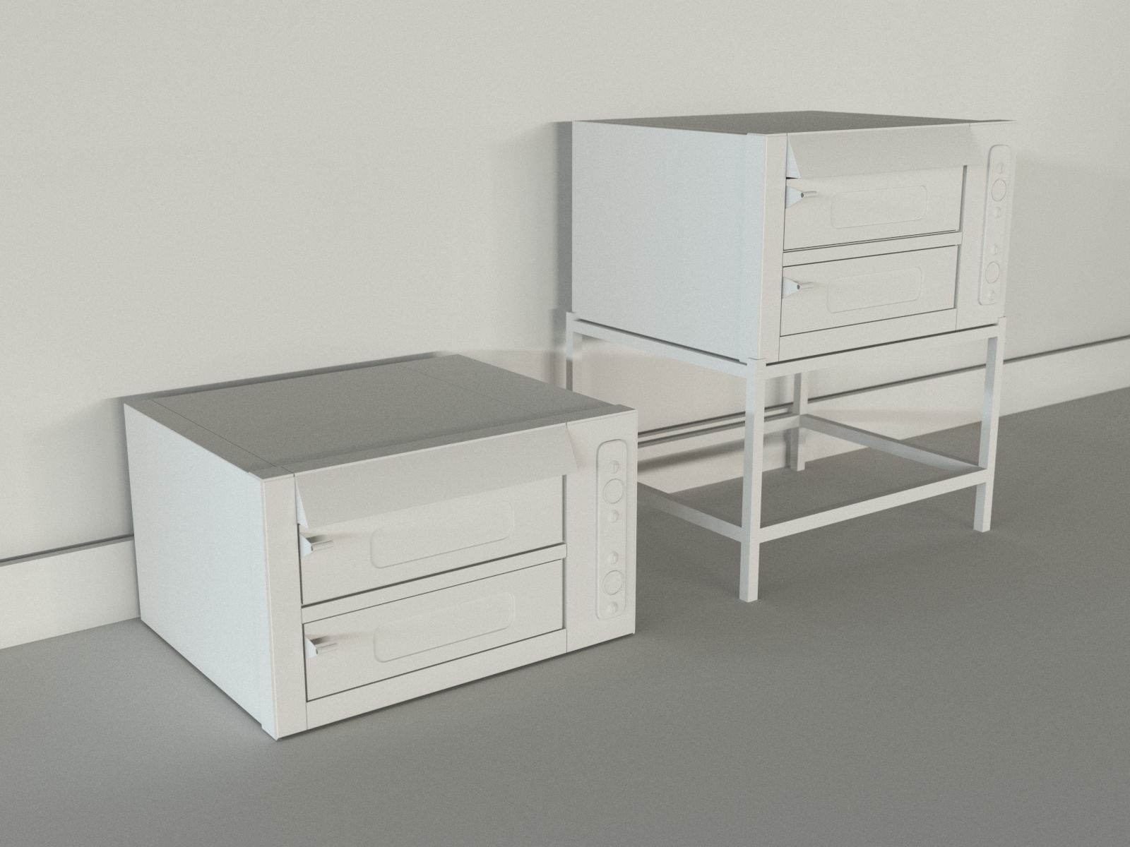 Pizzeria equipment -5pcs- Low-poly 3D model_2